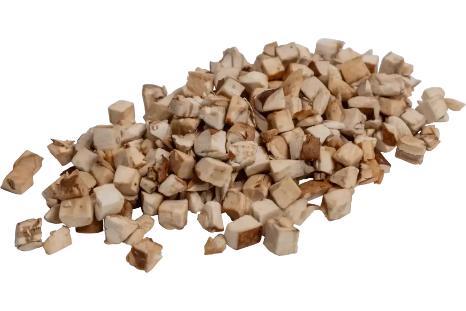 Kastanje champignons brunoise 5mm bulk kist 4 kilogram